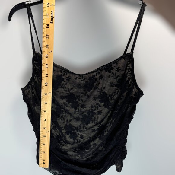 Willow & Root Black Lace Corset Crop Top Women's Medium NWT - Picture 5 of 7
